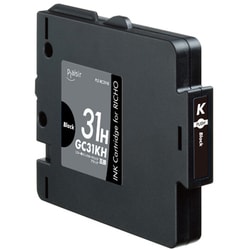 互換インクカートリッジ リコー GC31KH ブラック（顔料） PLE-RC31HB