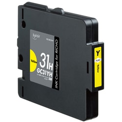 互換インクカートリッジ リコー GC31YH イエロー（顔料） PLE-RC31HY