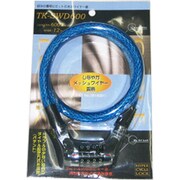 ソフトワイヤーダイヤル式ロック 60cm ブルー TK-SWD600