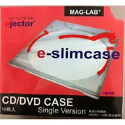 メディアケース 10枚入り レッド e-slimcase10P