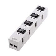 個別スイッチ付き4ポートUSB2.0節電ハブ USB-HSM410W