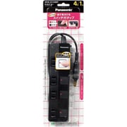 ザ・タップZ 4コ口 1m ブラック ACアダプター対応 斜め差しタイプ WHS25149BP