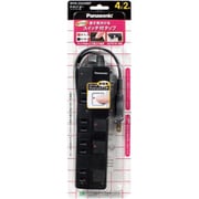 ザ・タップZ 4コ口 2m ブラック ACアダプター対応 斜め差しタイプ WHS25249BP