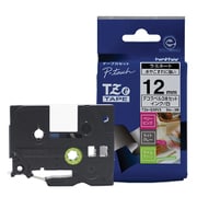 ラベルライターピータッチ用 おしゃれテープ 3本パック ライトグレー/ベリーピンク/ライムグリーン（全てつや消し） 白文字 幅12mm 長さ5m TZe-Q35V3