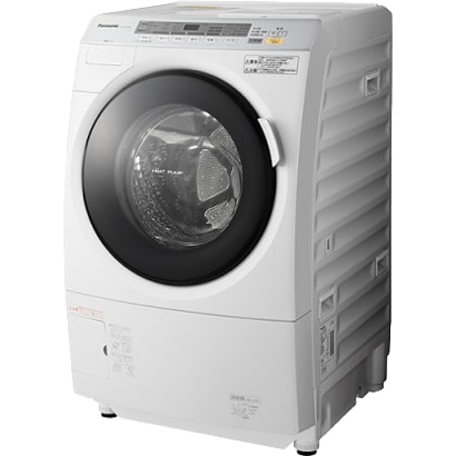 ななめ型ドラム式洗濯乾燥機（9.0kg） 左開き・クリスタルホワイト ヒートポンプ乾燥方式 NA-VX3001L-W