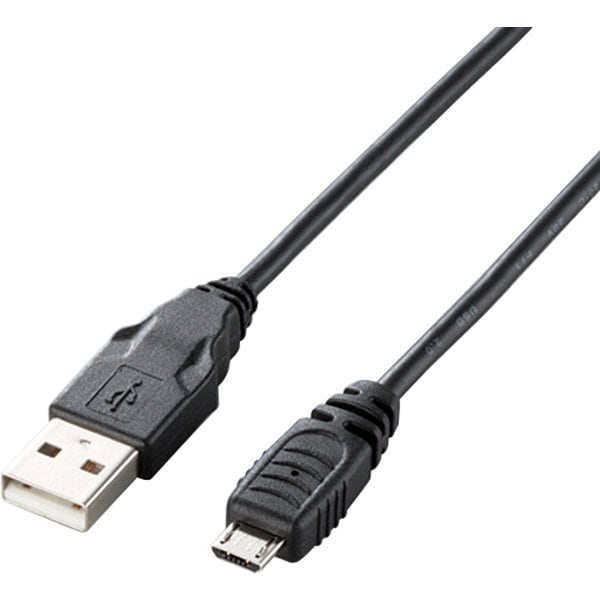 Micro-USB(A-MicroB)ケーブル 1.0m ブラック U2C-AMB10BK