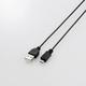 極細Micro-USB(A-MicroB)ケーブル 2.0m ブラック U2C-AMBX20BK