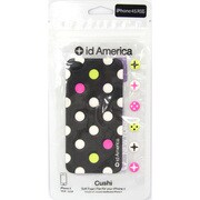 CSI404BLK [iPhone4用ケース Cushi Dot Soft Foam Pad Sunkist ブラック]