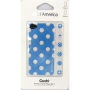 CSI404BLE [iPhone4用ケース Cushi Dot Soft Foam Pad Sunkist ブルー]