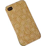 友禅和柄ジャケットiP4 麻の葉 からし [iPhone 4用]