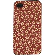 友禅和柄ジャケットiP4 桜 赤 [iPhone 4用]