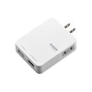 USB充電機能付き電源タップ iPhone・iPod・スマートフォン用 ホワイト T-UHS01-12200WH