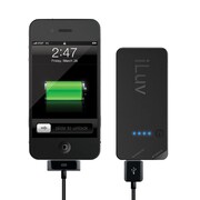 ポータブルバッテリー 1250mAh USB出力付 ブラック iBA200BLK