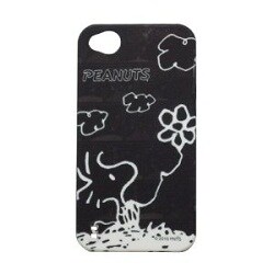 iPhone4用 スヌーピーカバージャケット ブラック