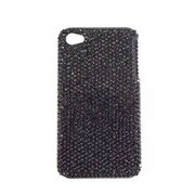 iPhone4用 カバージャケット スーパーレジンストーン bk