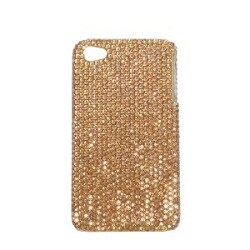 iPhone4用 カバージャケット スーパーレジンストーン go