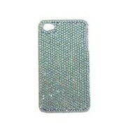 iPhone4用 カバージャケット スーパーレジンストーン bl