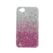 iPhone4用 カバージャケット スーパーレジンストーン グラデーションpk