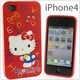 iPhone4用 ハローキティ ケース らくがき [iPhone4用ケース]