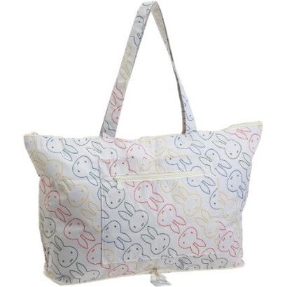 K2190 B9 [HAPI+TAS×miffy 折りたたみトートバッグ フェイスホワイト]