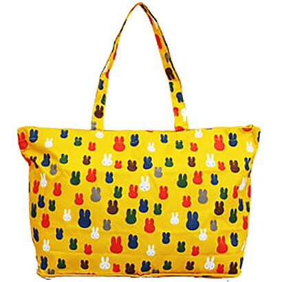 K2190 B12 [HAPI+TAS×miffy 折りたたみトートバッグ ピクチャーイエロー]
