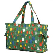 K2223 B11 [HAPI+TAS×miffy 折りたたみボストンバッグ 角型 ピクチャーグリーン]