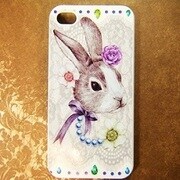 iPhone4専用DONAデザインカバー ウサギ