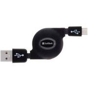 巻き取り式microUSBケーブル ブラック SB-CA14-MTMU/BK