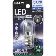 LDT1CN-G-E17-G115 [LED電球 ナツメ球タイプ E17口金 昼白色 クリア 40lm LED elpaball mini エルパボｰル ミニ]