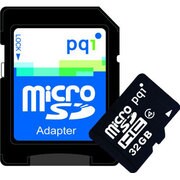 microSDHCカード CLASS4 32GB SD変換アダプター付 PQI BMRSDH4-32GA