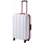マスキュラーレッドフレーム 超軽量スーツケース Mサイズ 旅行日数目安:2~3泊 56L TSAロック搭載 ホワイト 85-75209