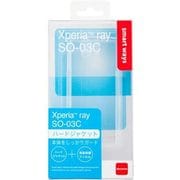 SW-SA14-HCPN/CL [Xperia ray SO-03C用 ハードジャケット 液晶保護フィルム付 クリア]
