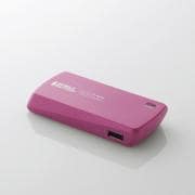 スマートフォン用モバイルバッテリー 1800mAh ピンク DE-U01L-1810SPN