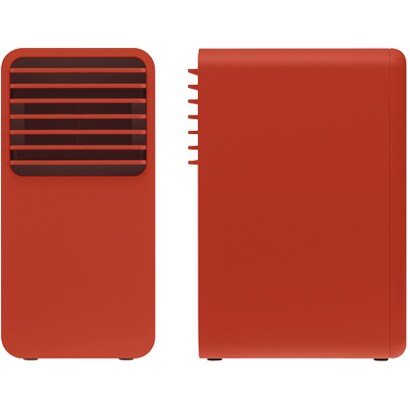 セラミックファンヒーター レッド XHH-V110-R