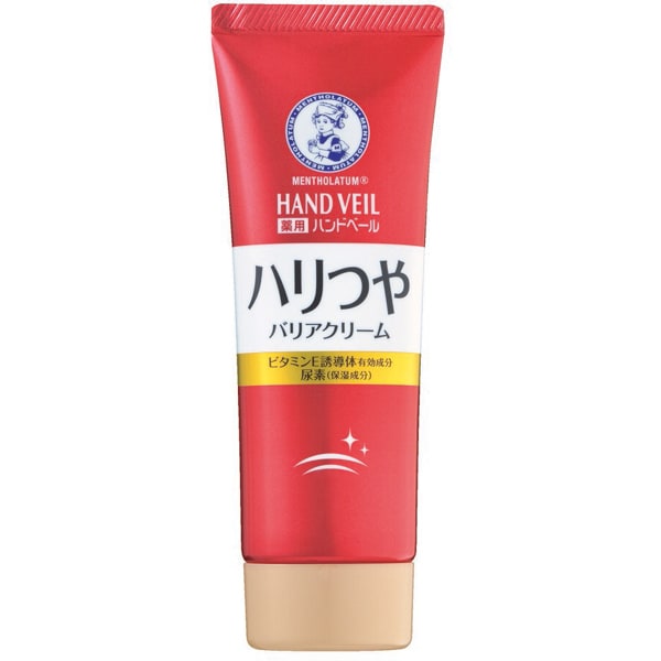ハンドクリーム メンソレータム ハンドベール ハリつやバリアクリーム 70g しっとり ハリつや ビタミンE＆尿素配合