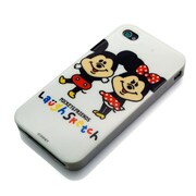 RX-LSDNY505MM [iPhone4用 TPUラフスケッチ ミッキー＆ミニー]