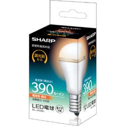 ヨドバシ.com - シャープ SHARP LED電球 E17口金 電球色 390lm 調光器対応 ELM（エルム） DL-JA3BL  通販【全品無料配達】