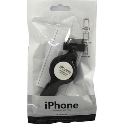 iPhone4用 DockコネクタUSBケーブル ブラック F10-02BK