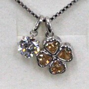 クローバー×ジルコニアネックレス RB-EN211