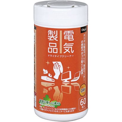 電気製品用 ドライタイプ クリーナー ボトル 60枚 DGCD-B3060