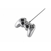 USBゲームパッド PC/PS3対応 12ボタンタイプ 連射/マクロ機能付 アナログ/デジタル シルバー BSGP1204PMSV