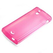 RX-SO03C09CP [Xperia ray用 セミハードケース(TPU)+フィルム付属 クリアピンク]