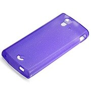 RX-SO03C12PP [Xperia ray用 セミハードケース(TPU)+フィルム付属 パープルラメ]