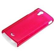RX-SO03C17MA [Xperia ray用 クリアラメケース(PC)+フィルム付属 マゼンタラメ]