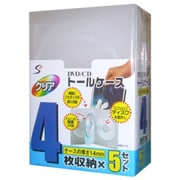 14mm厚 4枚収納トールケース 5個パック クリア ETC45CL