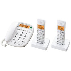商品画像：ヨドバシ.com - シャープ SHARP 電話機（子機2台） ホワイト系 5