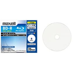 データ用BD-R 追記型 片面1層 25GB 1-4倍 インクジェットプリンター対応 20枚 BR25PPLWPB.20S