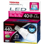 LED電球 E17口金 昼白色 440lm 密閉器具対応 断熱材施工器具対応 E－CORE（イー・コア） LDA4N-G-E17/S