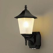 ポーチライト・パルックボールプレミア 防雨型・明るさセンサ付 電球色15W 透明模様入 HWJ9108BCE