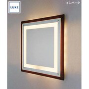 LUKE(ルーケ) ミラー照明・ウッドフレーム 電球色 LU009